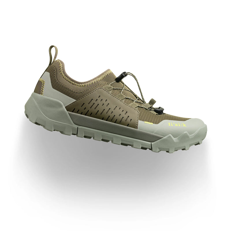 Fizik Ergolace 2 clipless off road cycling shoe forest green right shoe right side view