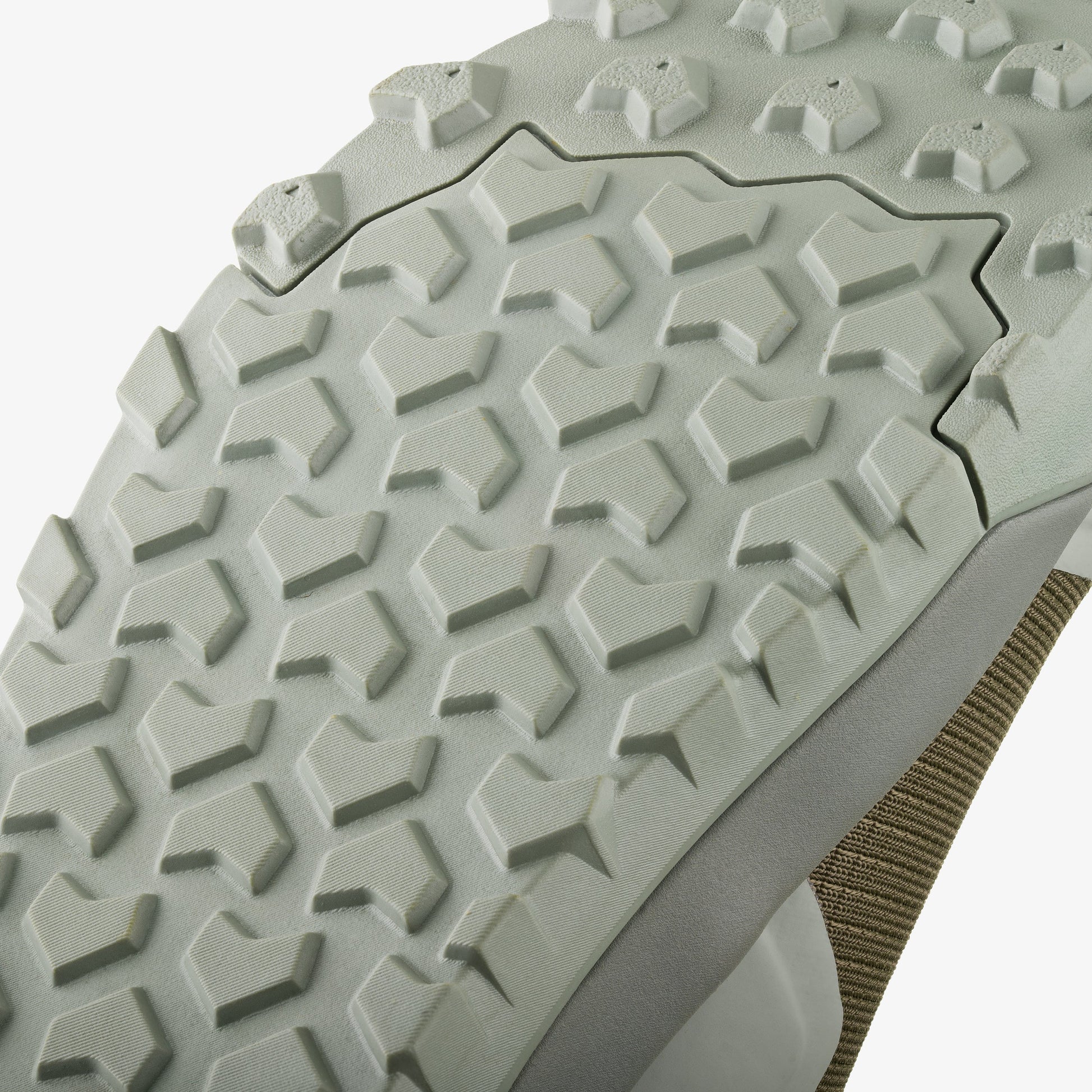 Fizik ErgoLace X2 Flat cycling shoe forest green sole close up view