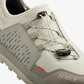 Fizik ErgoLace X2 Flat cycling shoe off white fabric close up view