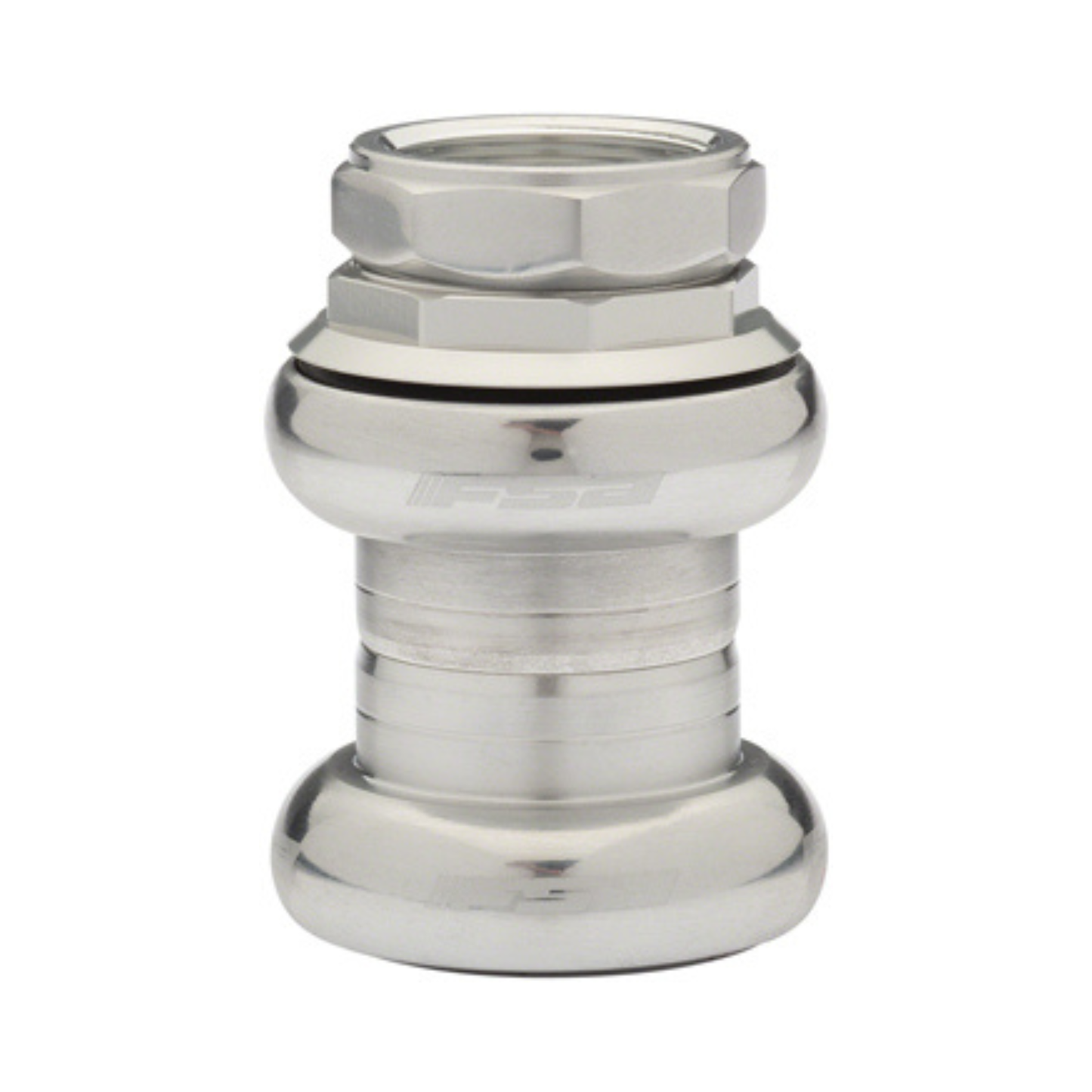 FSA Duron X threaded headset silver front view