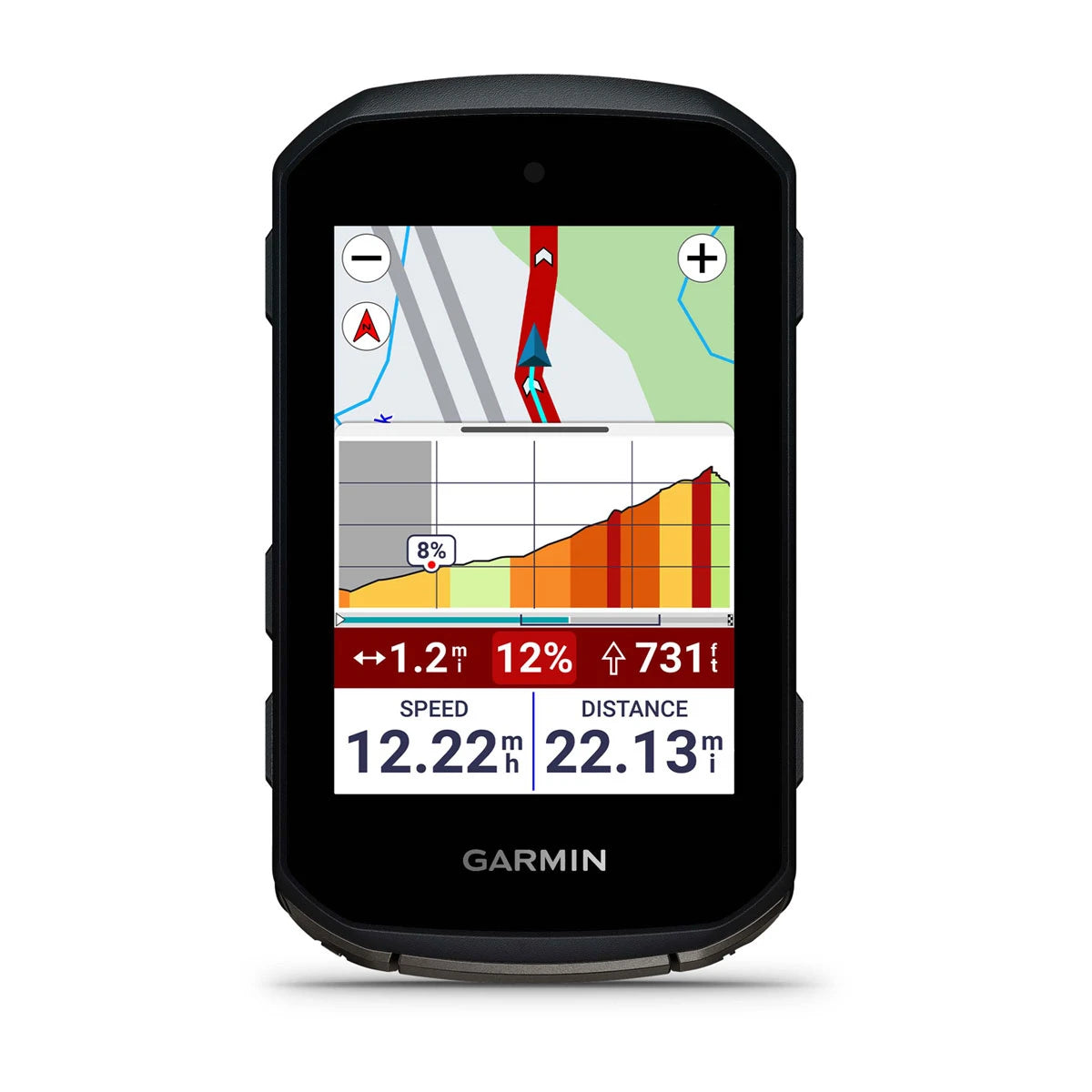 Garmin Edge 850 GPS cycling computer with colour touchscreen map view