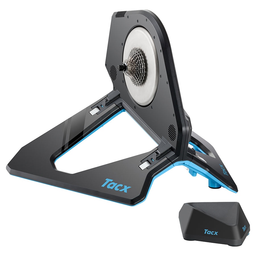 Garmin Tacx NEO 2T Smart Trainer Magnetic driving side and stand back view
