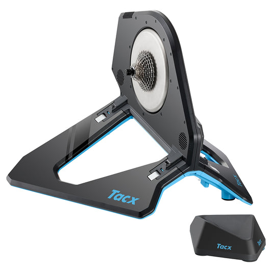 Garmin Tacx NEO 2T Smart Trainer Magnetic driving side and stand back view