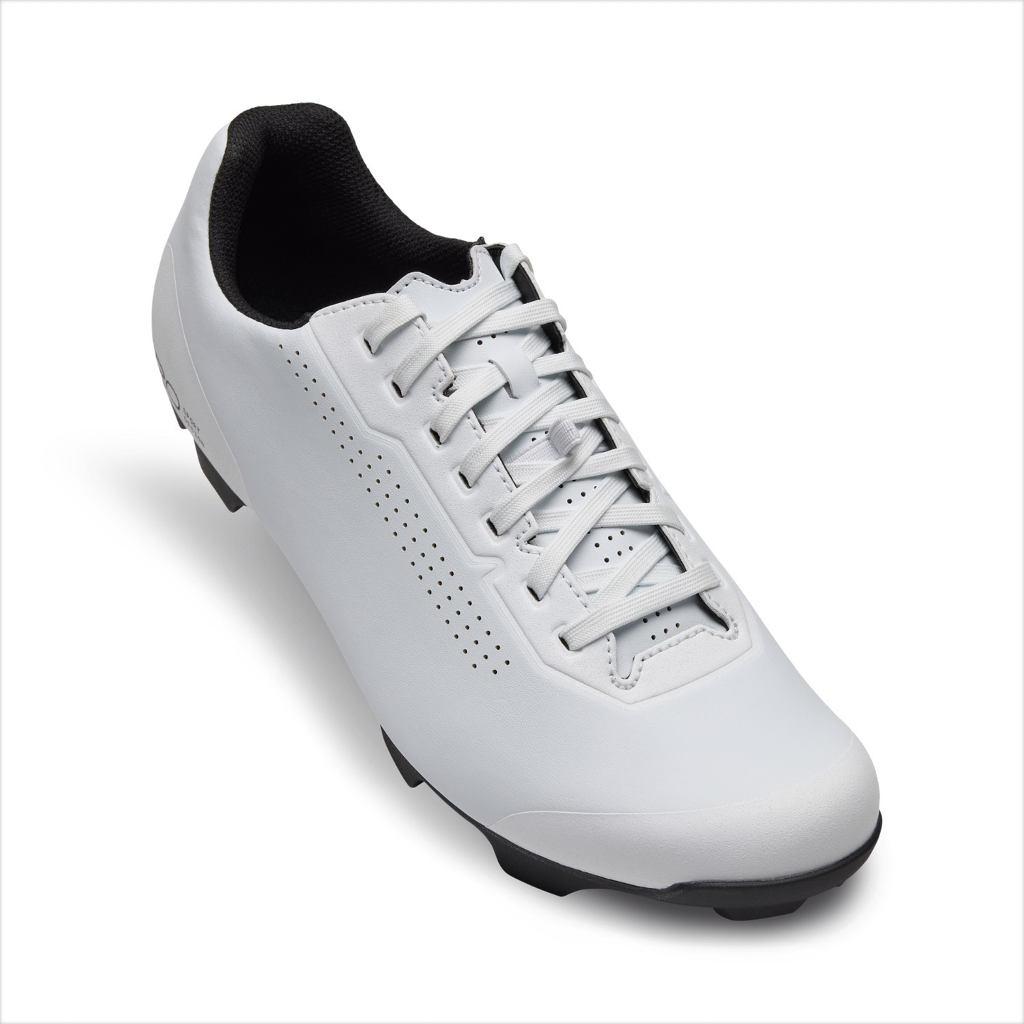 Giro Stylus XC lace-up cycling shoe, lace detail, white colour, on white background