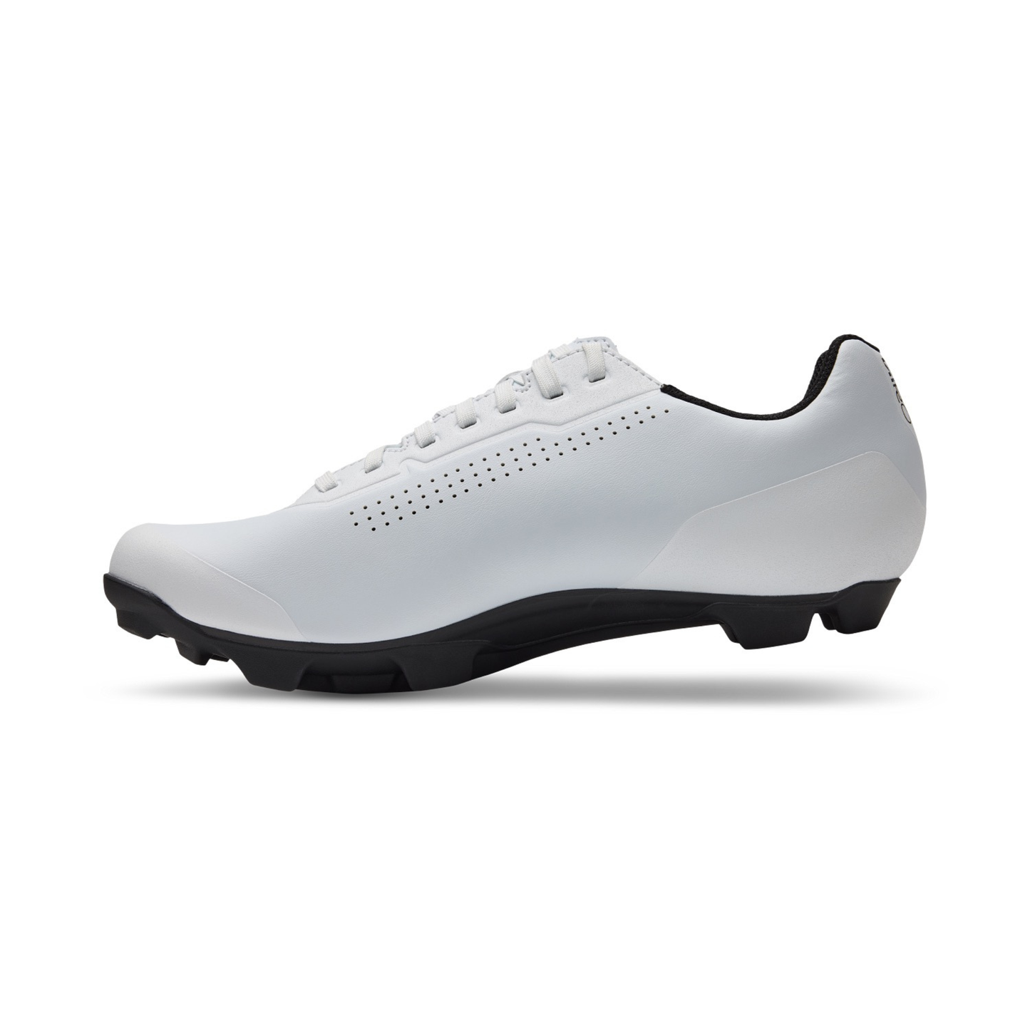 The white colour of the Giro Stylus XC shoe on white background