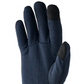 Hestra Touch Point Dry Wool 5-Finger gloves in Navy, lightweight wool-blend touchscreen-compatible glove liners for cycling and outdoor activities.