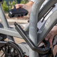 Hiplok DX1000 anti angle grinder D lock being removed from a bicycle 