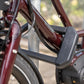 Hiplok DX1000 anti angle grinder D lock installed on a bicycle 