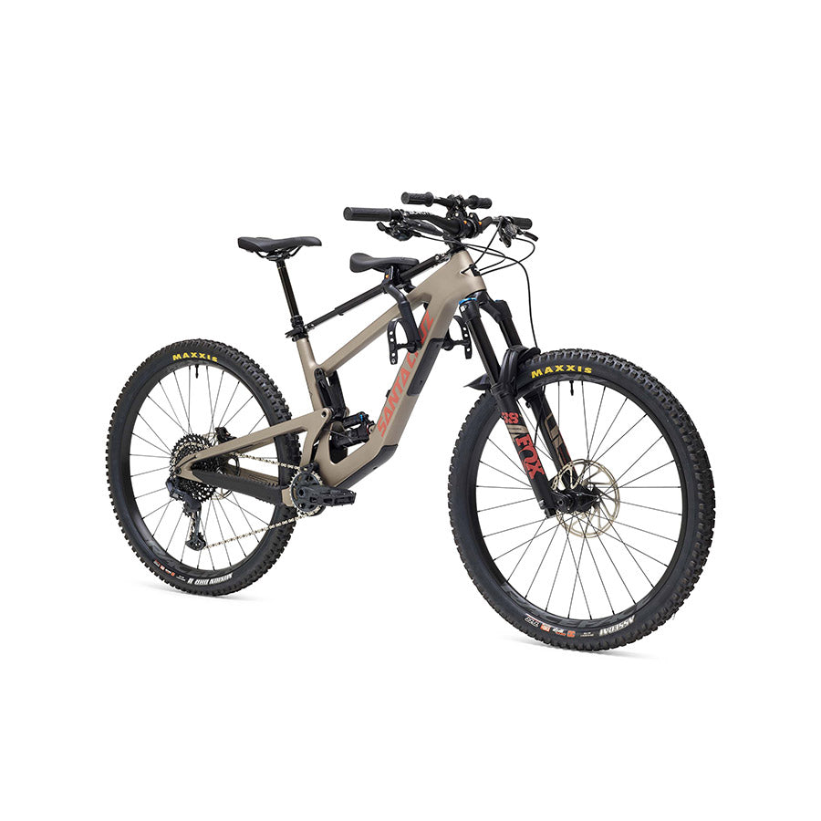 Kids Ride Shotgun Pro kids MTB seat combo installed on a MTB front right view 