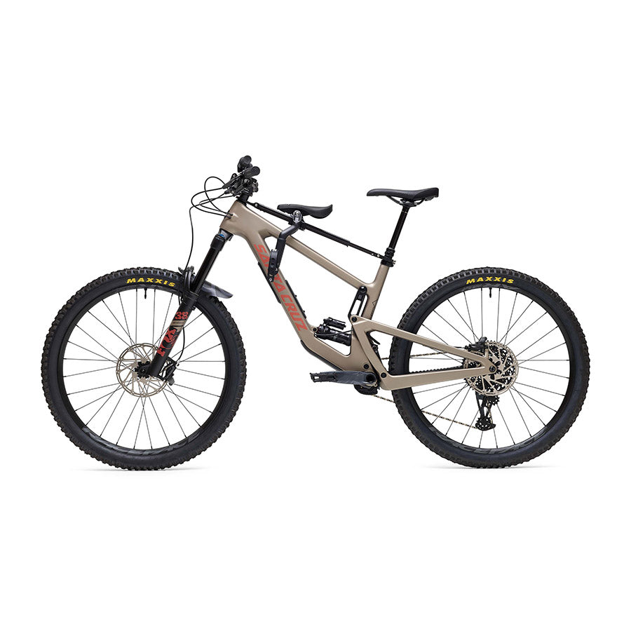 Kids Ride Shotgun Pro kids MTB seat combo installed on a bike left side view 