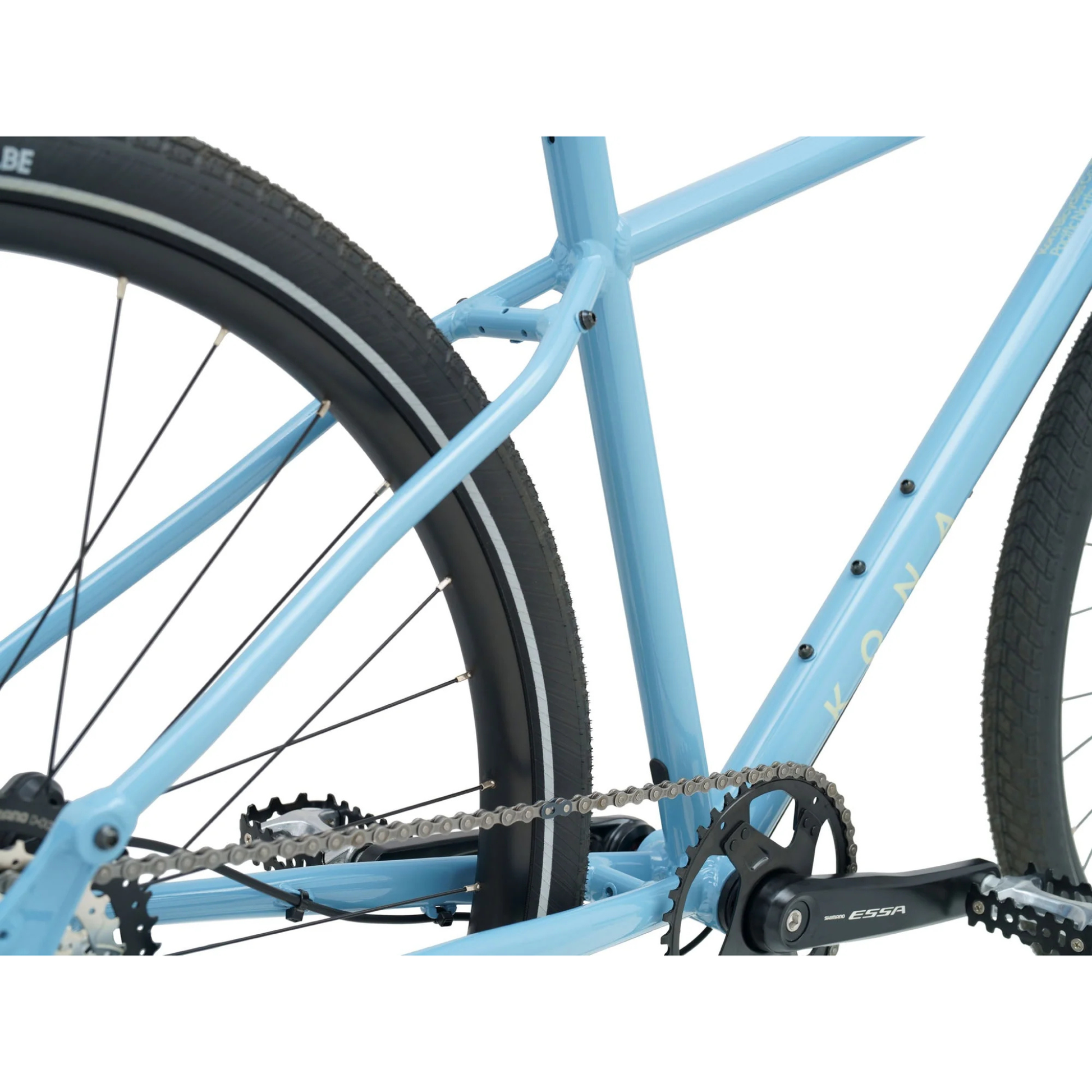 Kona Dew in Gloss Niagra with Laurel Decals chain top back view