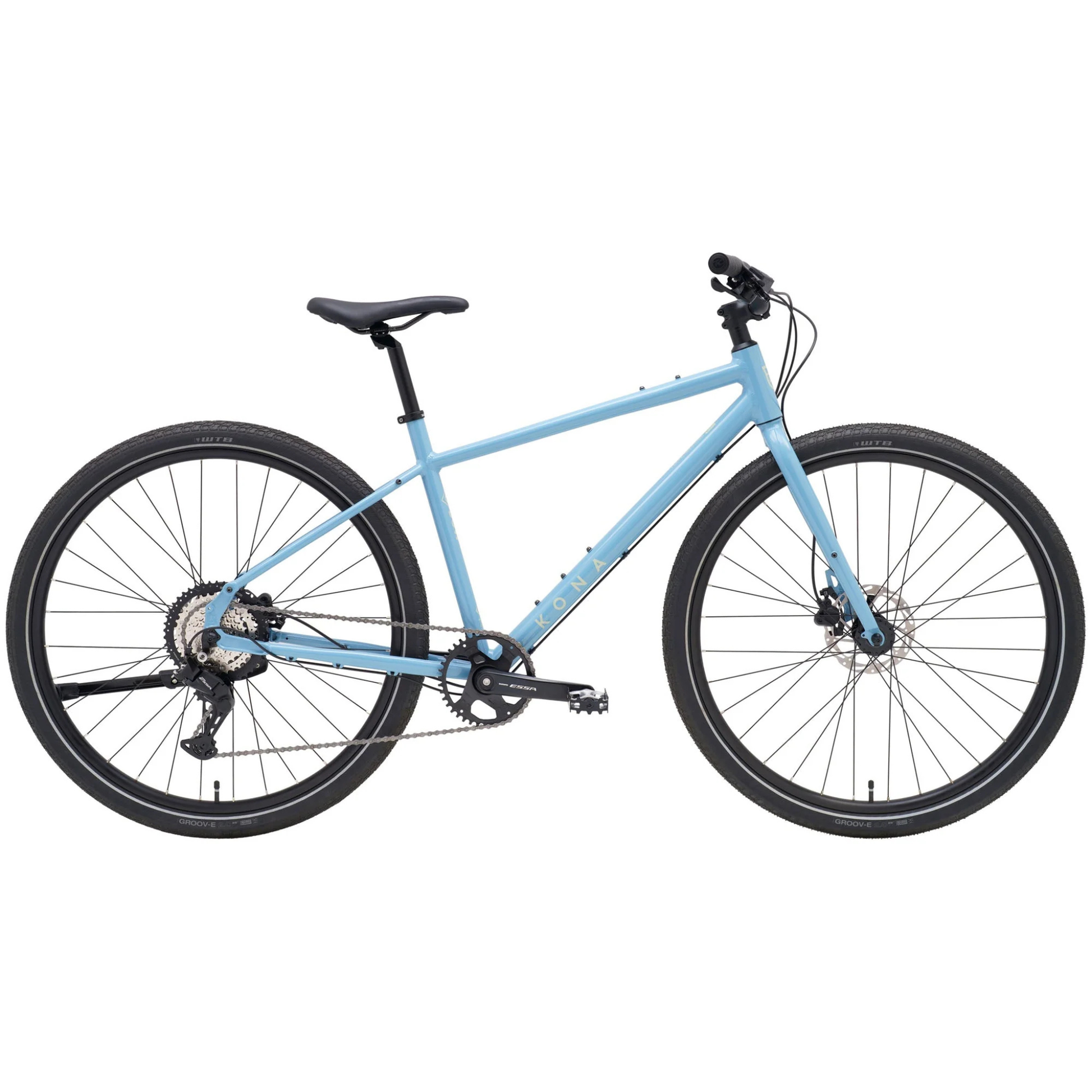 Kona Dew in Gloss Niagra with Laurel Decals full bike right view