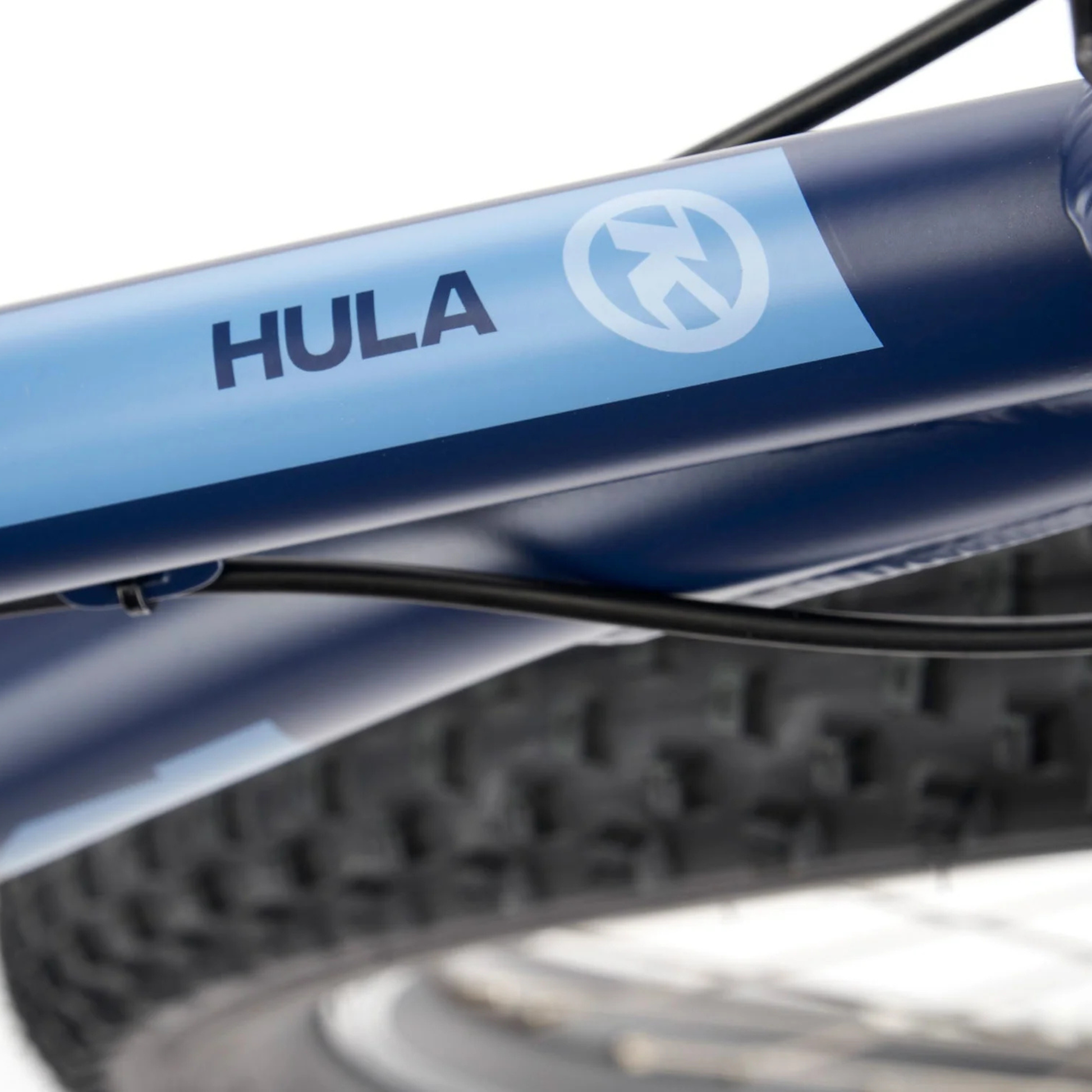 Kona Hula 24" kids mountain bike top tube detail