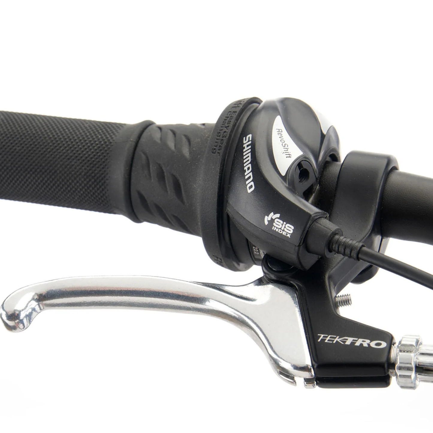 Kona Hula 24" kids mountain bike grip revoshift detail