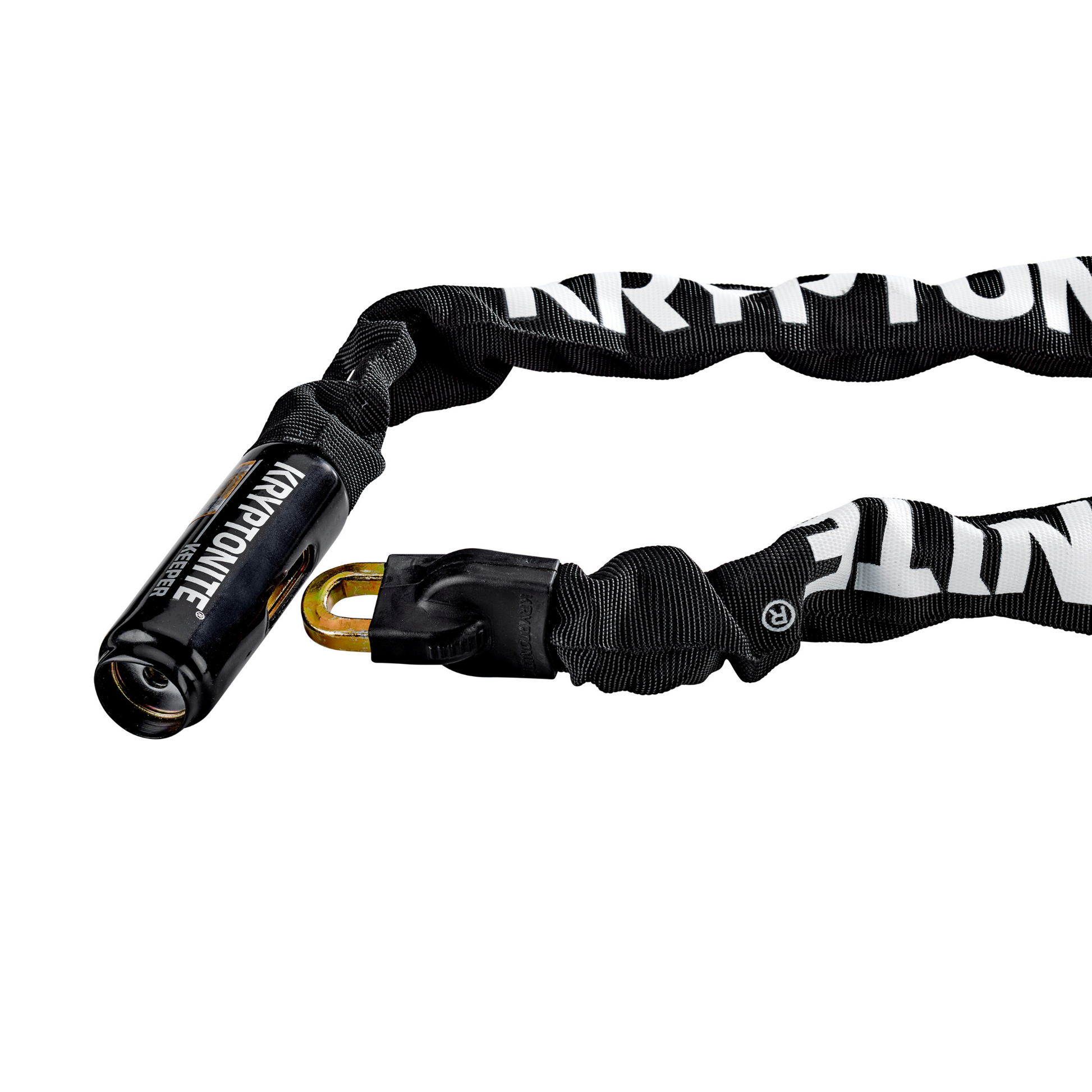 Kryptonite Keeper 712 integrated chain lock that is open