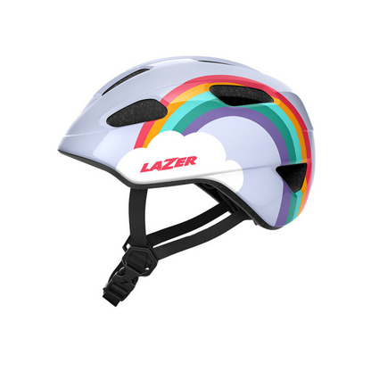 Lazer Pnut KinetiCore 2.0 rainbow helmet left view