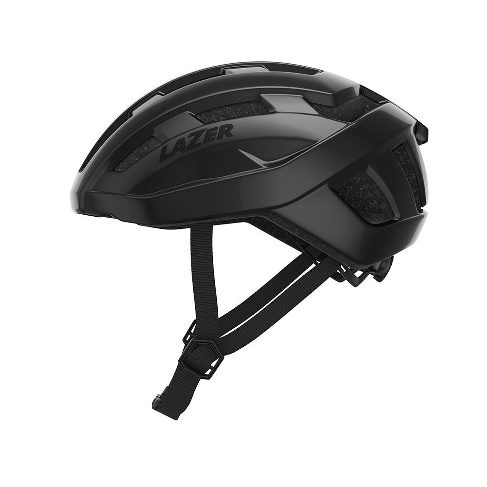 Lazer Tempo KinetiCore helmet black left side view