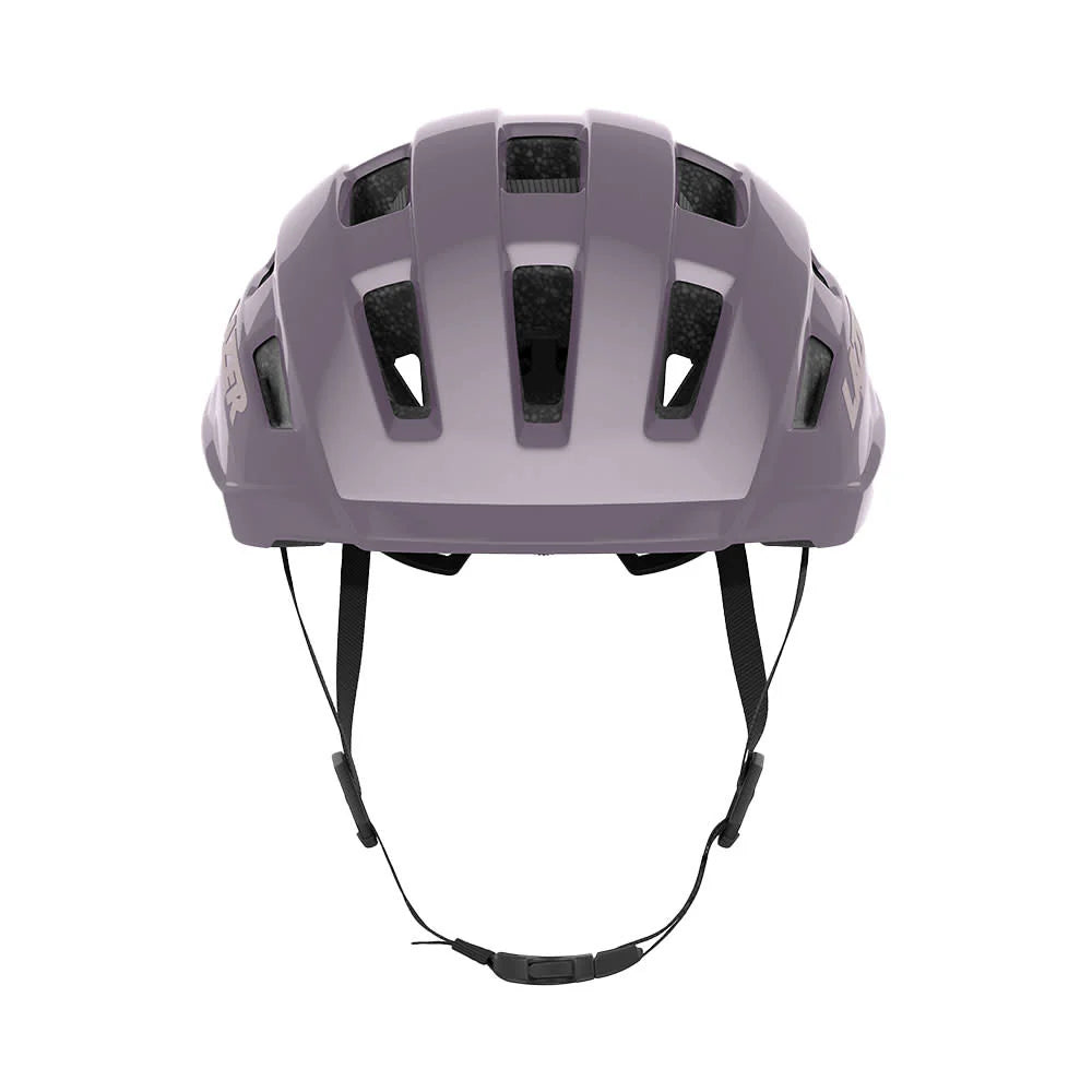 Lazer Tempo KinetiCore helmet mulberry front view