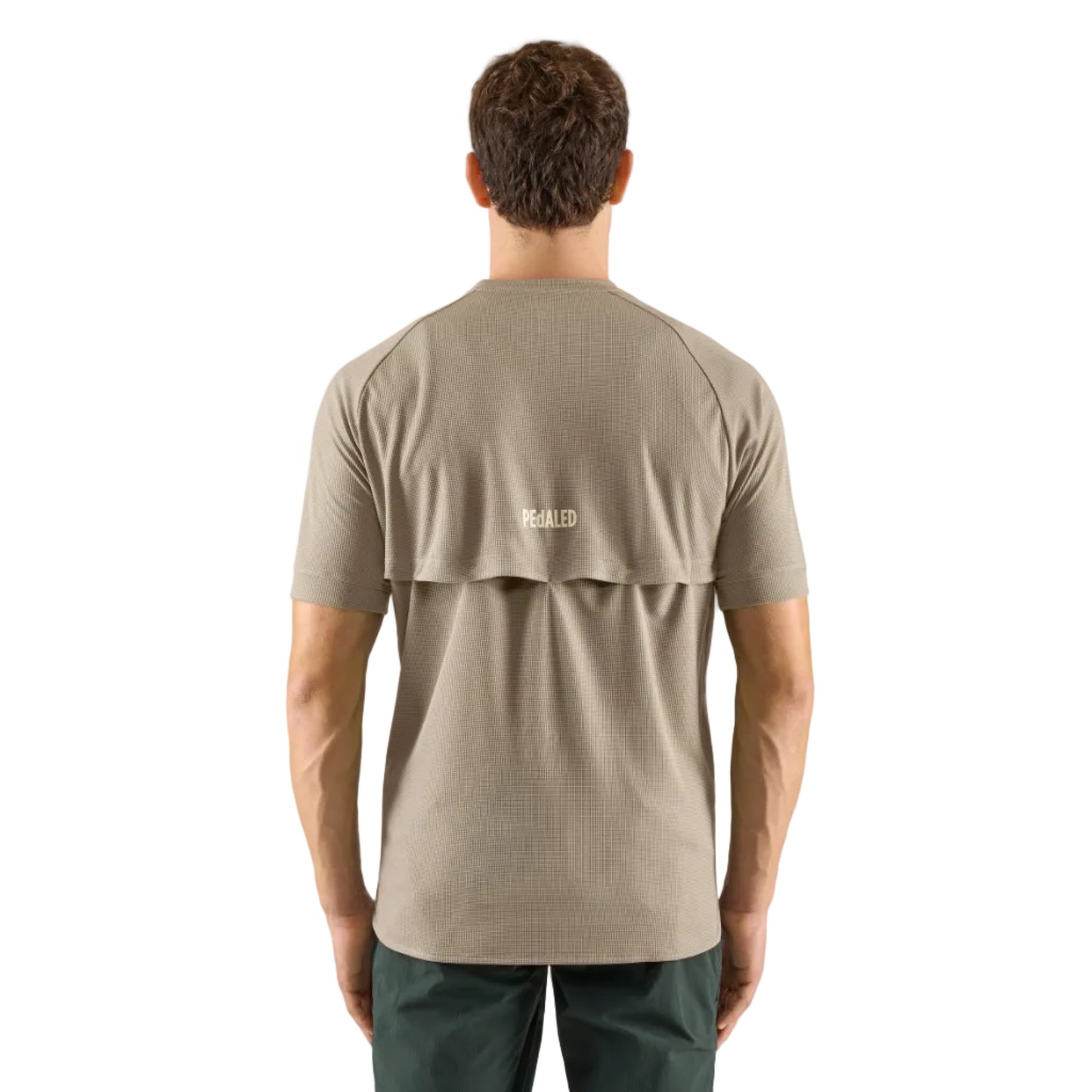 PeDaLED Yuma Trail Power Dry Tee is a cycling tech tee for gravel, trail and bikepacking available in grey and orange