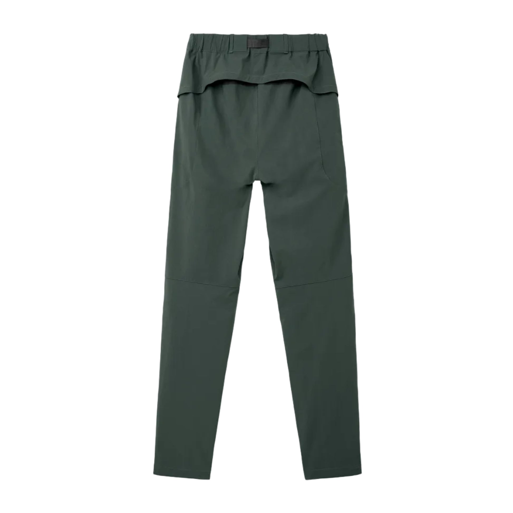 Dark green PeDaLED Yuma Trail Pants for trail riding, bikepacking and adventure cycling