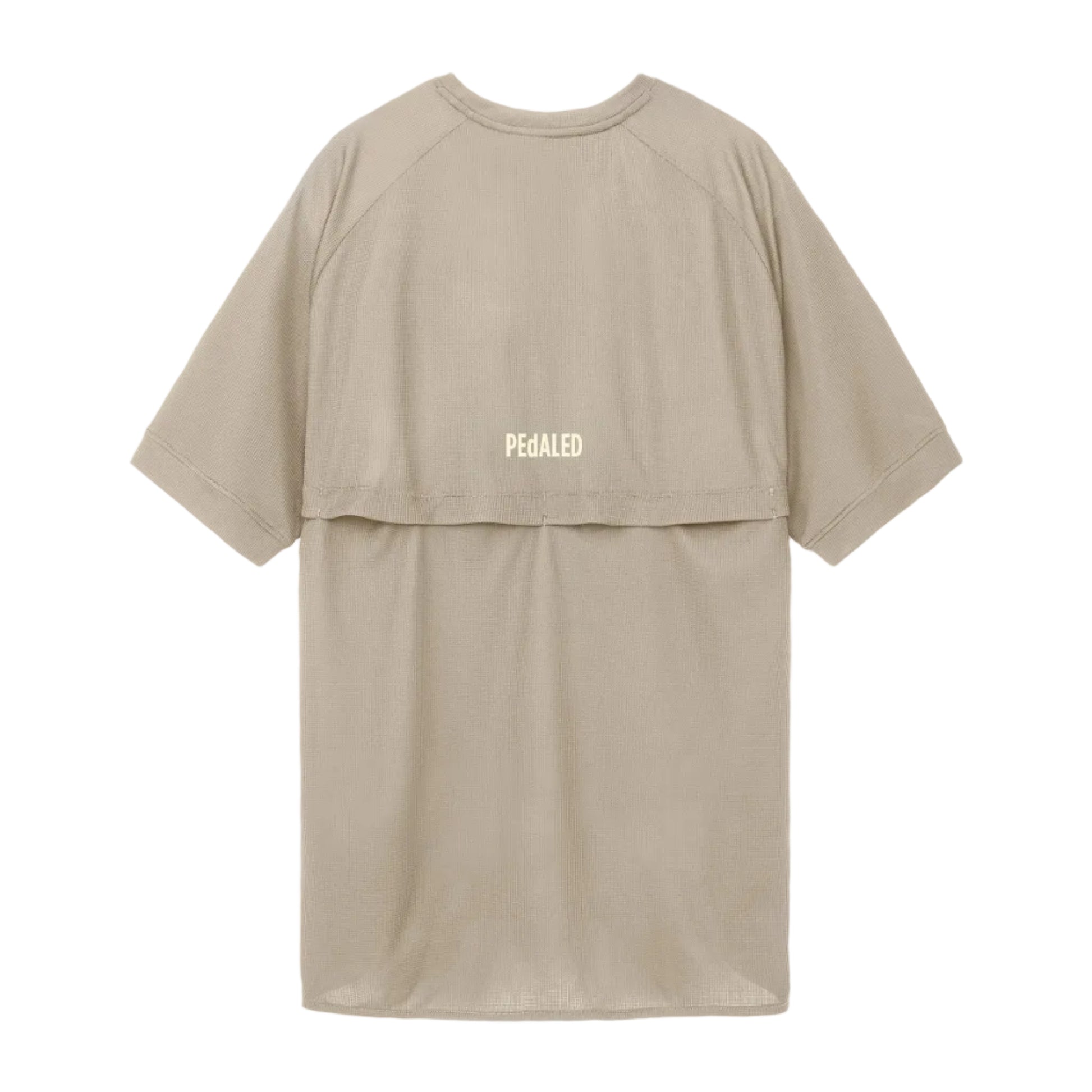 PeDaLED Yuma Trail Power Dry Tee is a cycling tech tee for gravel, trail and bikepacking available in grey and orange