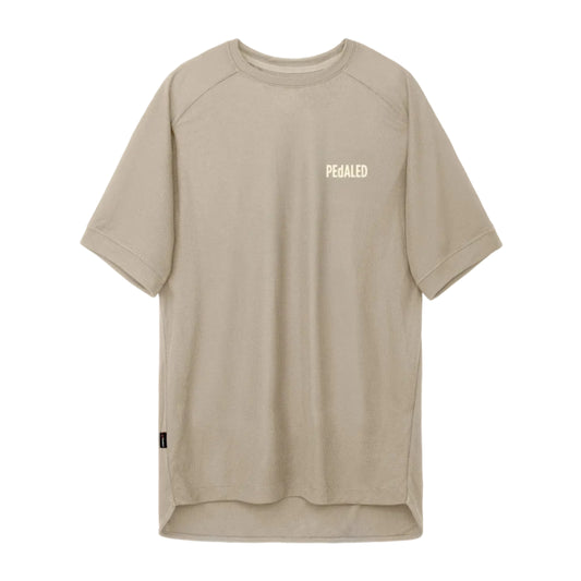 PeDaLED Yuma Trail Power Dry Tee is a cycling tech tee for gravel, trail and bikepacking available in grey and orange