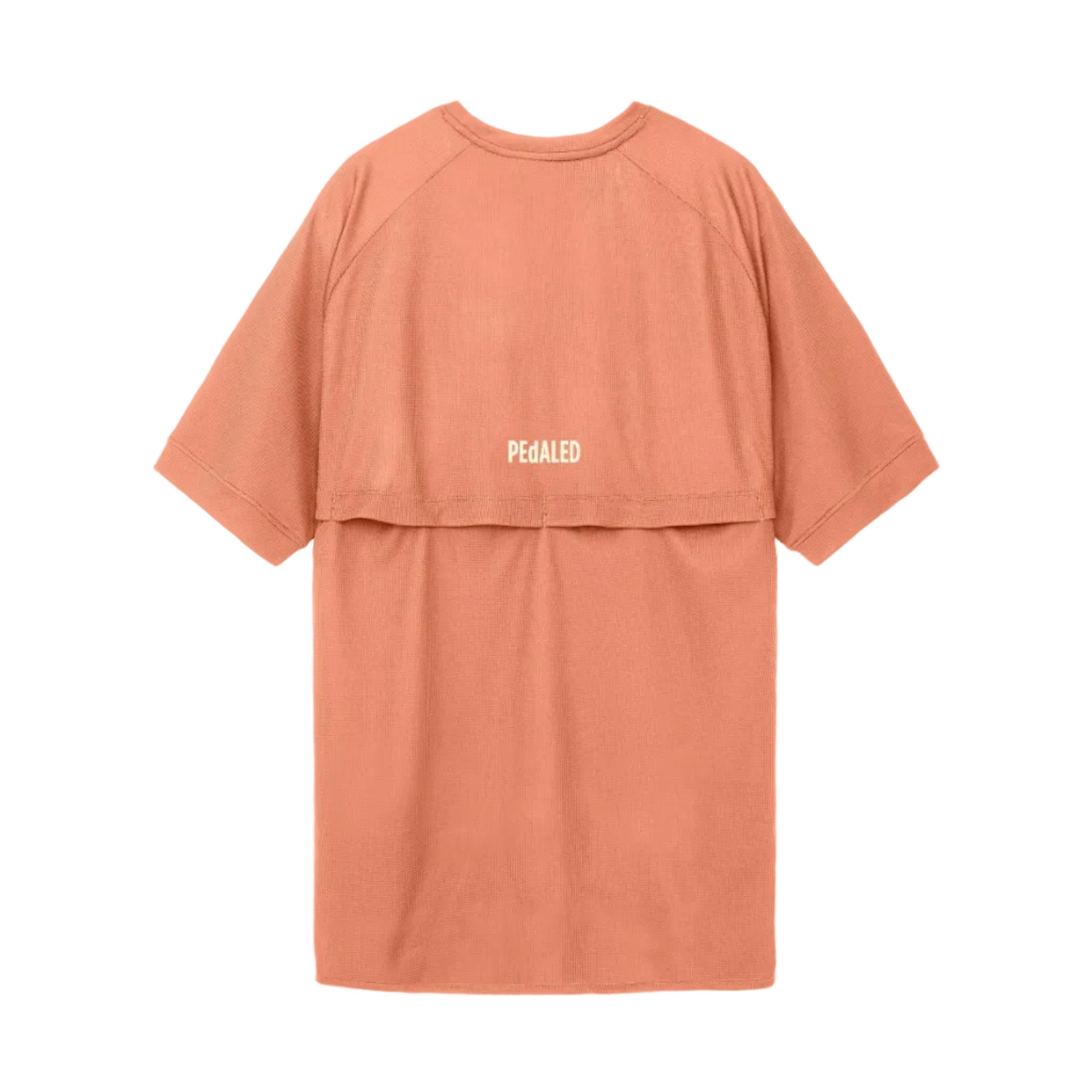 PeDaLED Yuma Trail Power Dry Tee is a cycling tech tee for gravel, trail and bikepacking available in grey and orange