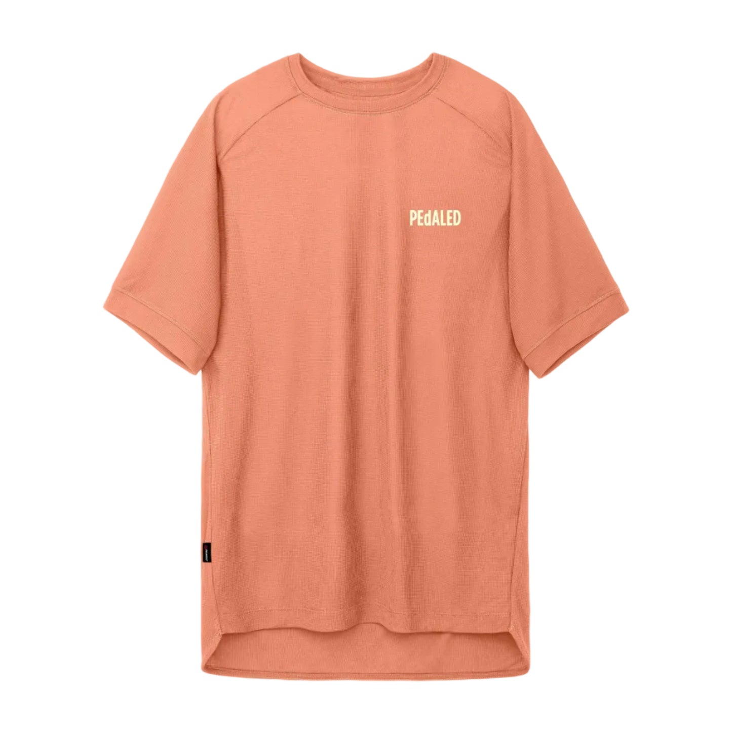 PeDaLED Yuma Trail Power Dry Tee is a cycling tech tee for gravel, trail and bikepacking available in grey and orange