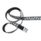 Mica Cycles Mini Cam Strap with ARNO plated steel cam buckle, custom polypropylene webbing and double-ring rack retention loops.