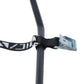 Mica Cycles Mini Cam Strap with ARNO plated steel cam buckle, custom polypropylene webbing and double-ring rack retention loops.