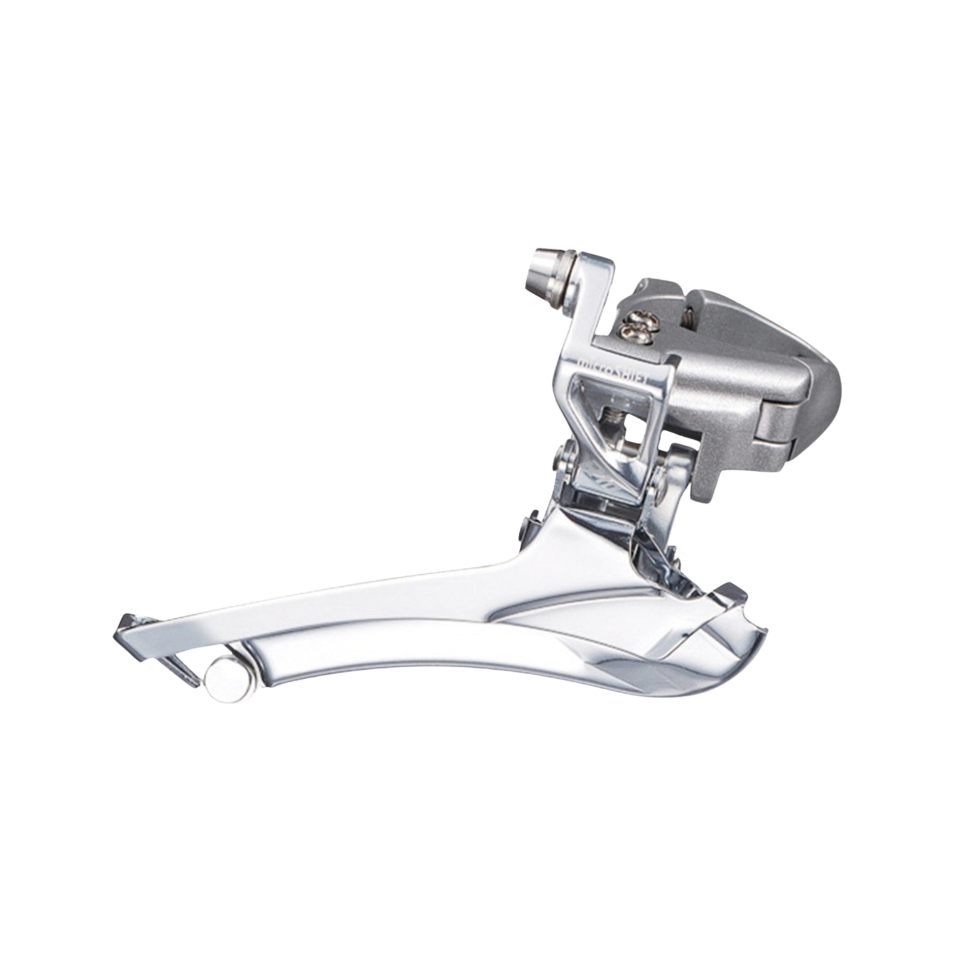 microSHIFT R10 10-speed front derailleur silver braze-on mount