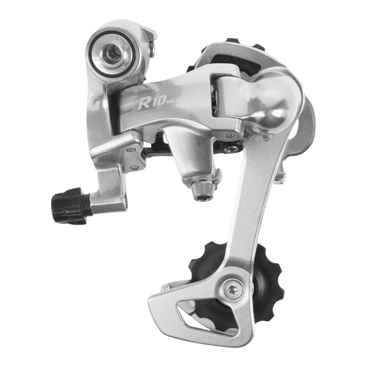 microSHIFT R10 10-speed short cage rear derailleur silver