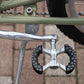 MKS Pambda BL Special black aluminum flat bicycle pedals made in Japan with a Blue Lug exclusive colourway.