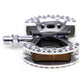 MKS Pambda BL Special black aluminum flat bicycle pedals made in Japan with a Blue Lug exclusive colourway.