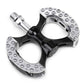 MKS Pambda BL Special black aluminum flat bicycle pedals made in Japan with a Blue Lug exclusive colourway.