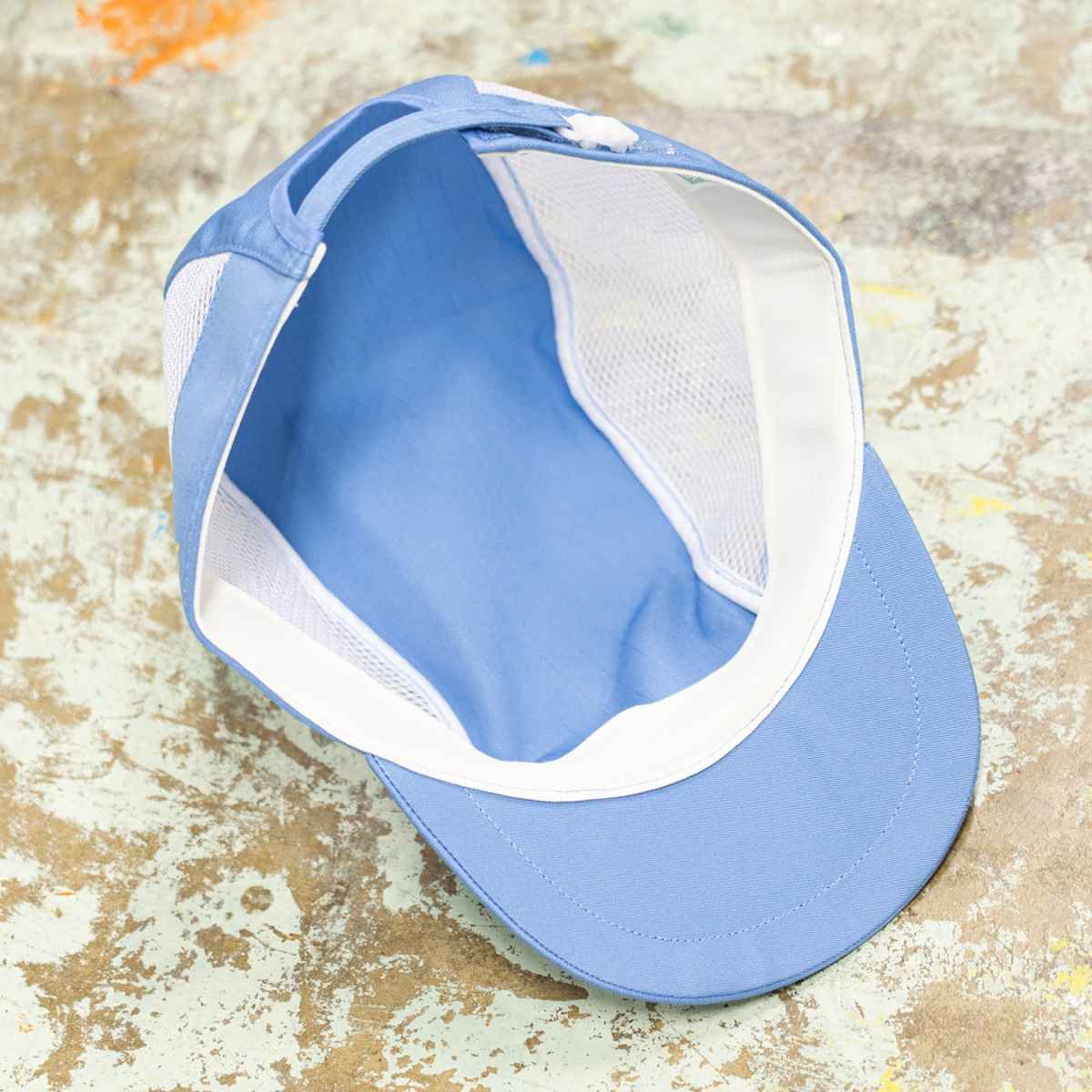 MKS Factory Mesh Cap featuring ventilated mesh side panels, adjustable Velcro closure and classic Mikashima Pedal branding on the back.