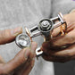 MKS Mikashima Pedal Cap Spanner in silver, a Japanese-made bicycle maintenance tool for servicing compatible Sylvan, Touring and BM-7 pedal dust caps.
