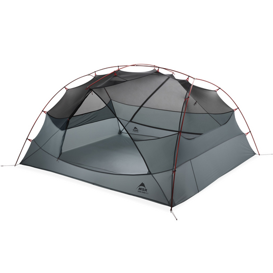 MSR Hubba Hubba LT 3‑Person Tent pitched without rain fly