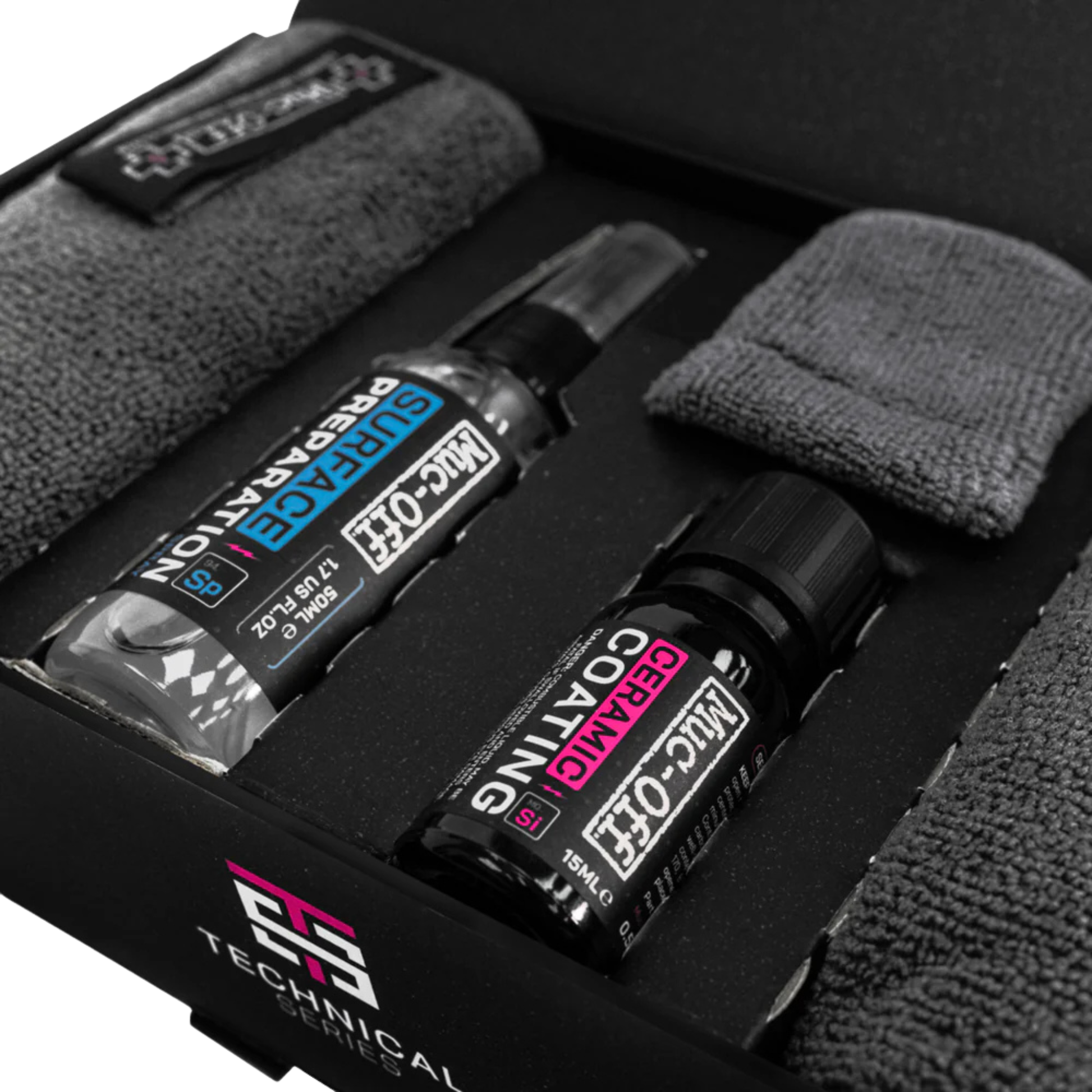 Muc Off Ceramic Protection Kit opened box close up view