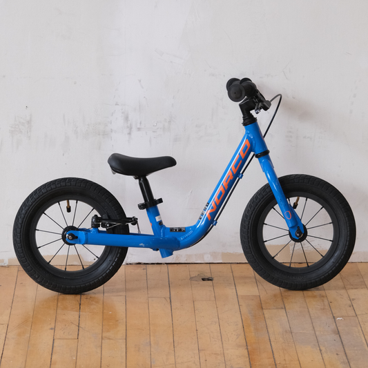 Norco Runner 12 Blue balance bike side view