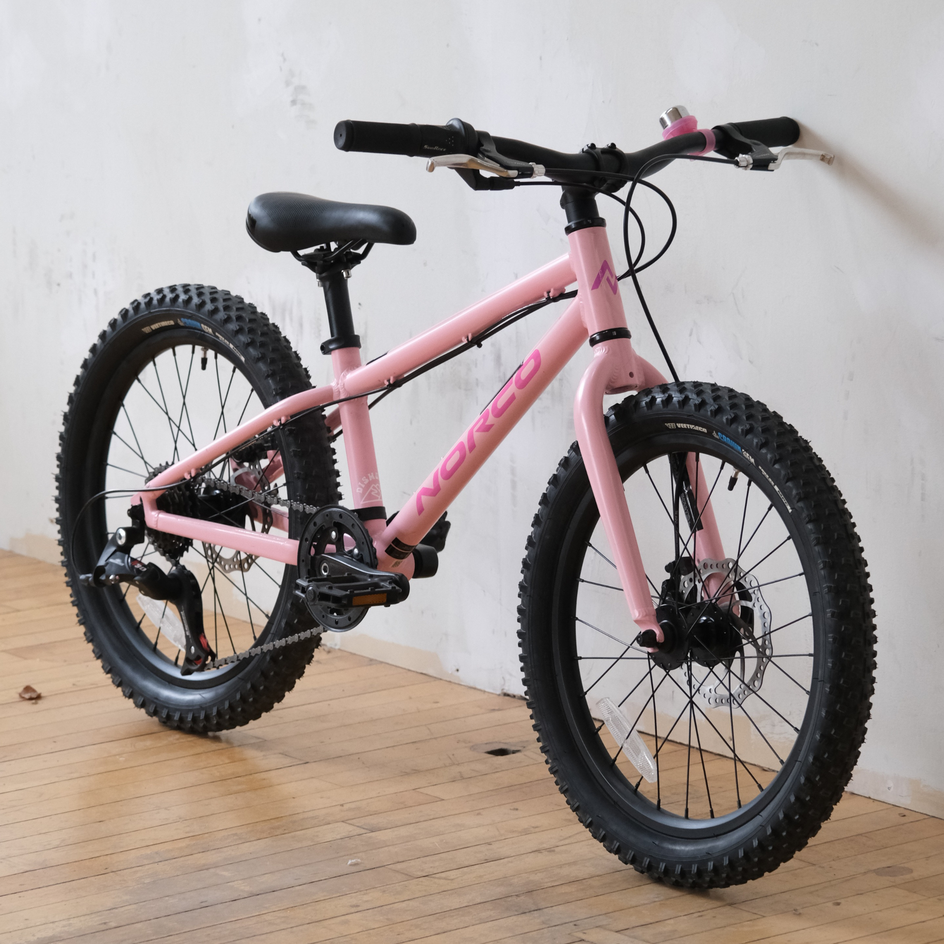 Norco Storm 20 Disc Pink Purple Trade-In youth front side view