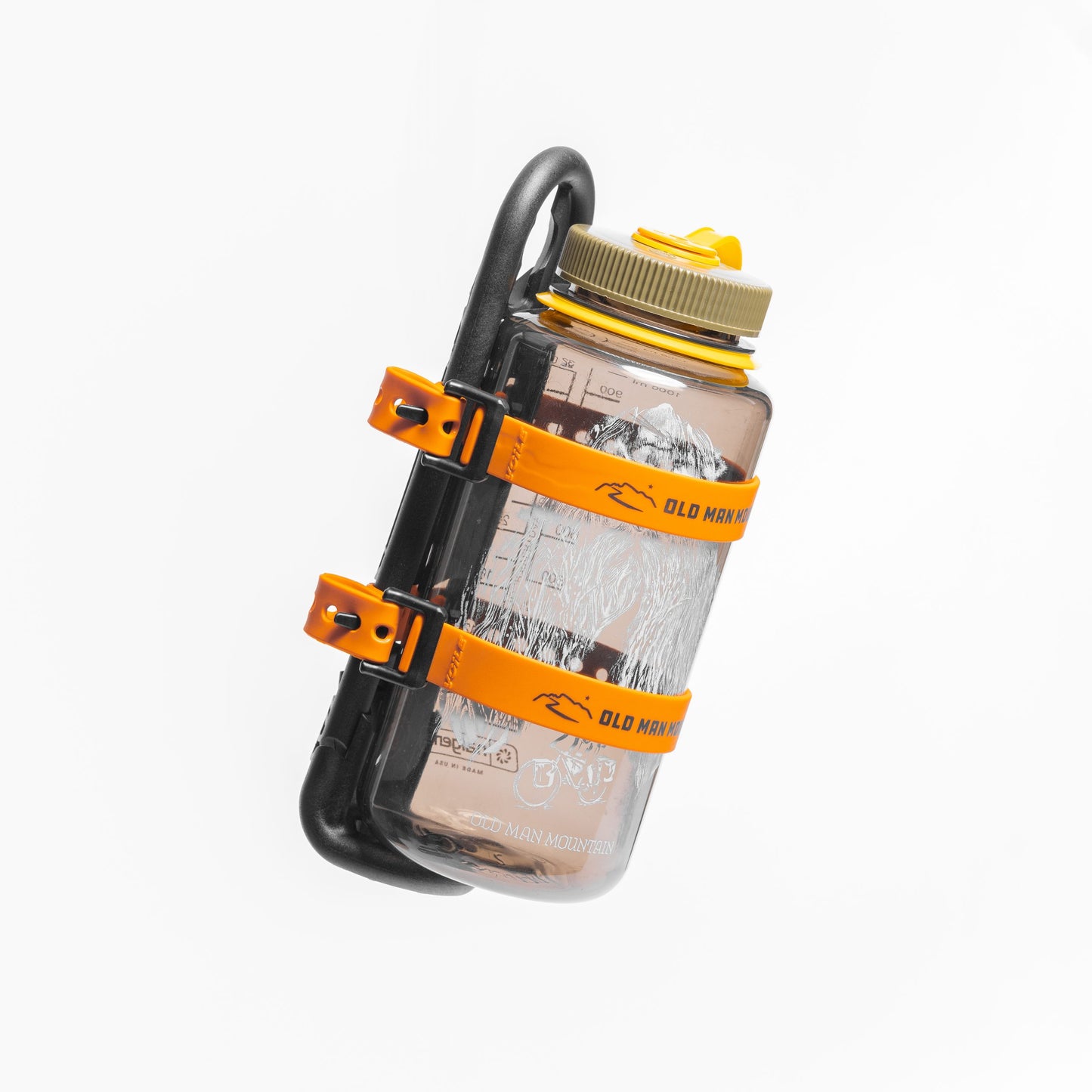 Old Man Mountain Flip Cage with a Nalgene bottle mounted