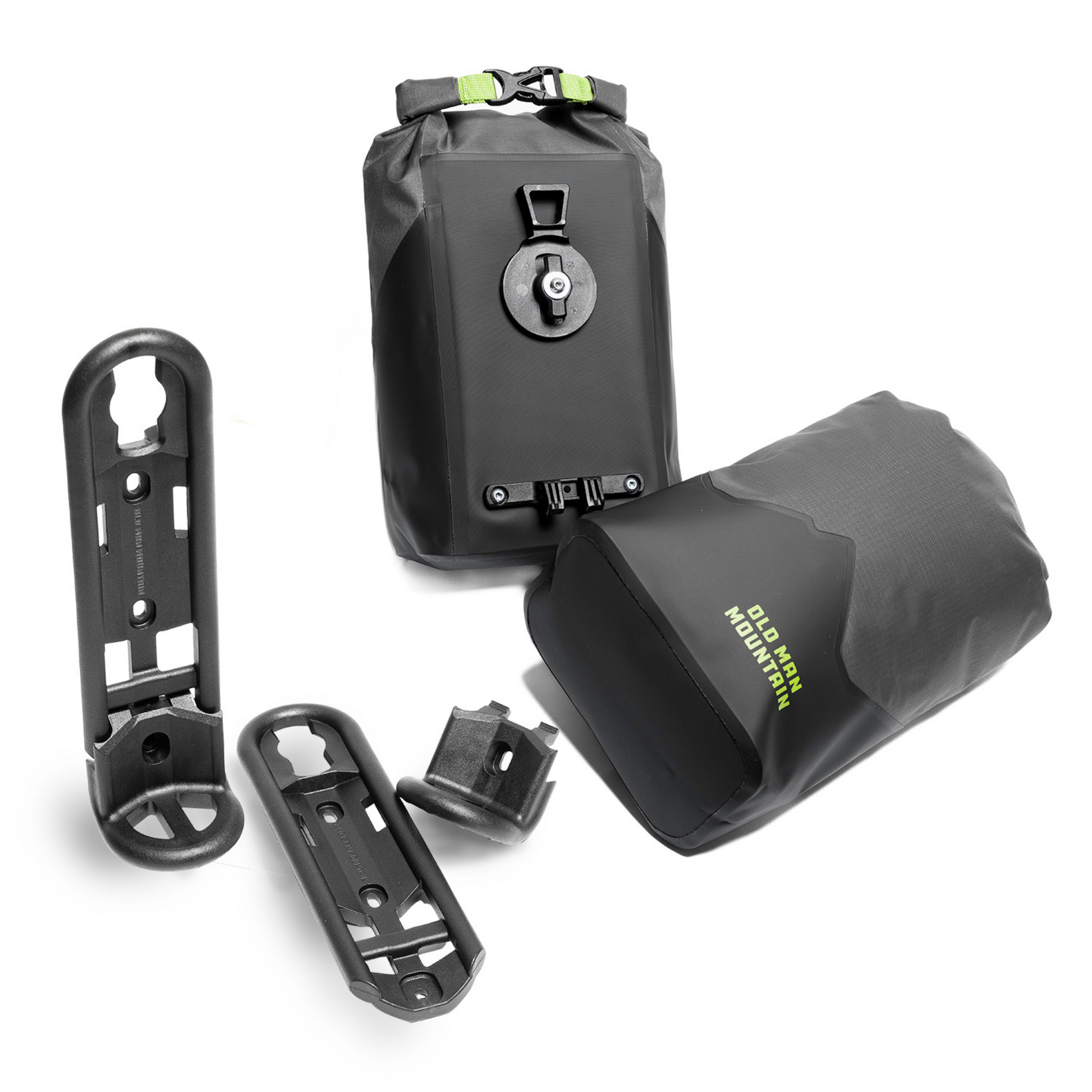 Old Man Mountain Hemlock with FLiP Cages 7 liters. Bags next to each other with cages next to them 