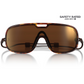Ombraz Refugio Armless Sunglasses in Tortoise Frame Colour with Brown with Bronze Mirror lens