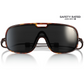 Ombraz Refugio Armless Sunglasses in Tortoise Frame Colour with Grey with Black Mirror lens