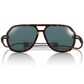 A pair of Ombraz Classic sunglasses with a tortoiseshell pattern frame and dark polarized lenses.