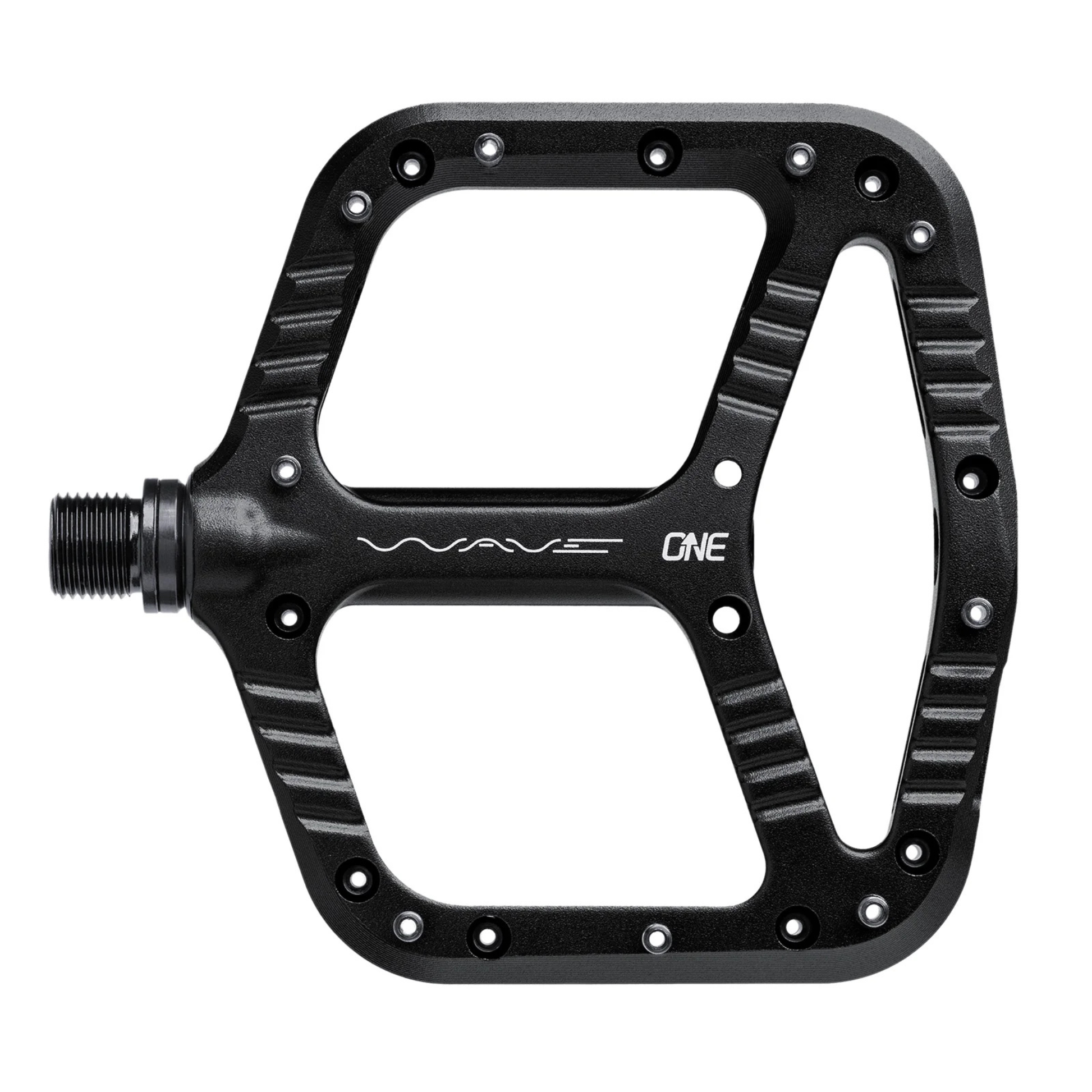 OneUp Components Wave Pedals flat pedals black top view