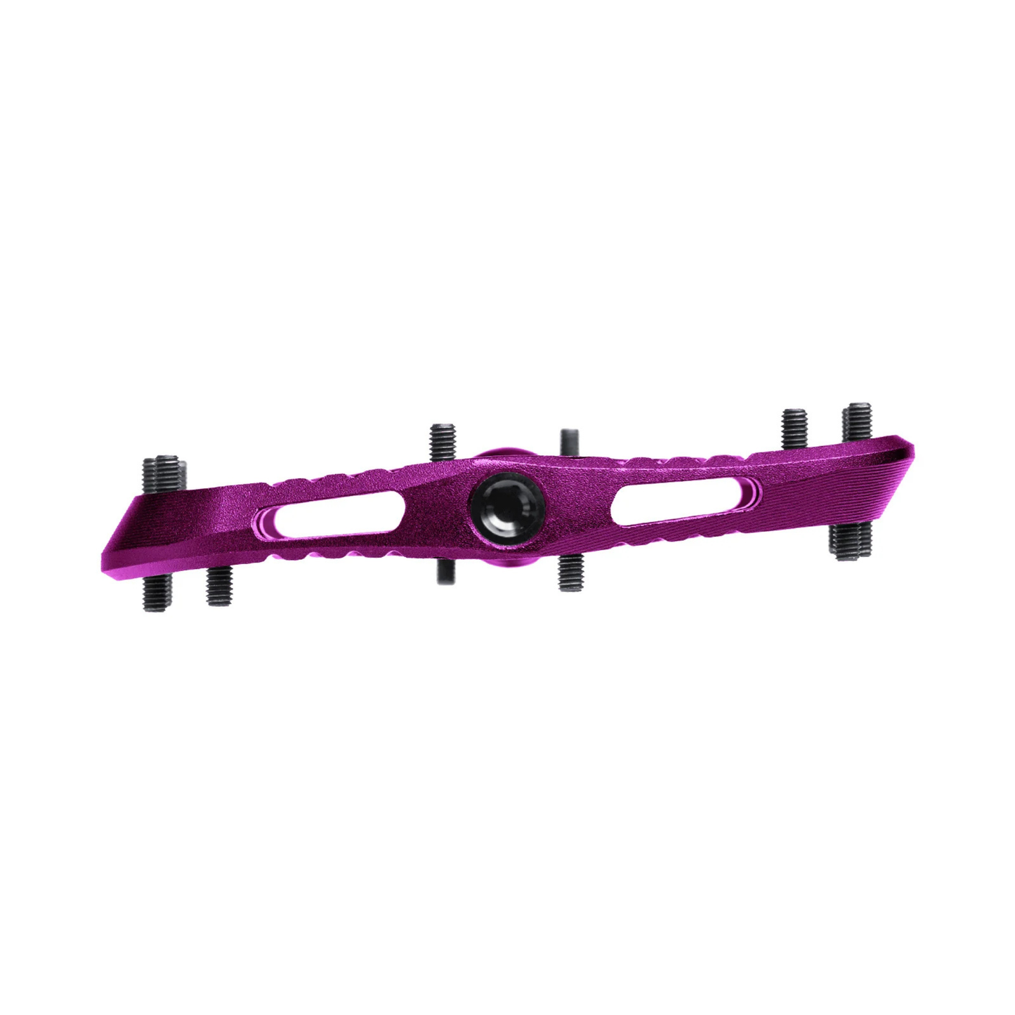 OneUp Components Wave Pedals flat pedals purple  external side view