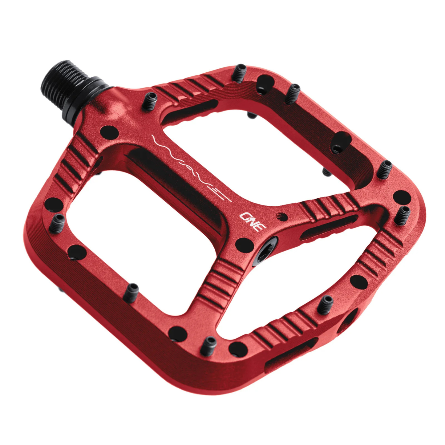 OneUp Components Wave Pedals flat pedals diagonal view