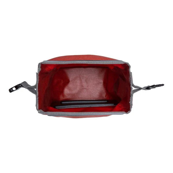 Ortlieb Fork Pack Plus waterproof fork bag opened top view